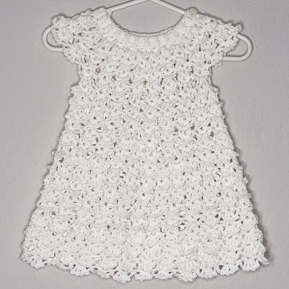 - white shimmery dress